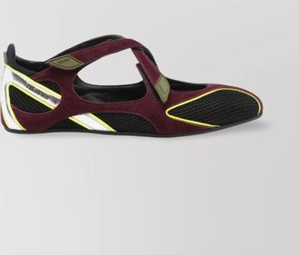 The Attico suede leather ballerina flats