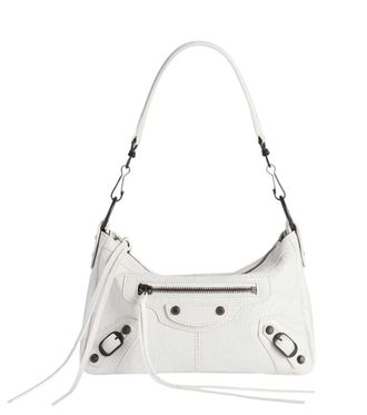 Balenciaga White Le City Moto Mini Crossbody Bag