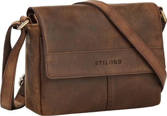 STILORD Miley Elegant Small Leather Handbag Cross Body Bag Women Vintage Ladies Shoulder Bag Genuine Leather Womens Crossbody Bags with Zip & Long Strap for L