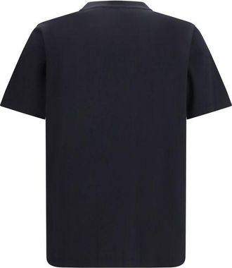 Off-white Logo-Embroidered Cotton T-Shirt - Black