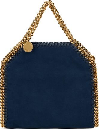 Stella McCartney Womens Handbag Mini Falabella Navy Polyester Handbags Hand Bags