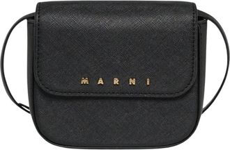 Marni Logo Crossbody Tas - Dames - Schoudertassen - Zwart - ONE Size - Tassen
