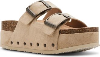 Madden Girl Babess Slide Sandal in Taupe Fab at Nordstrom Rack, Size 6.5