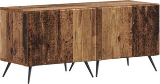 vidaXL Mueble De Tv Madera Envejecida Madera De Ingenier&iacute;a Vidaxl