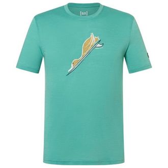 super.natural Duck Dive Tee Merinoshirt f&uuml;r Herren | t&uuml;rkis