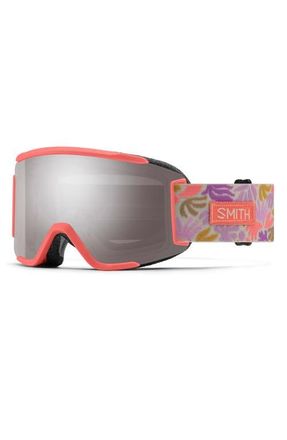 Smith Squad 180mm ChromaPop Snow Goggles in Flare Flora /Chromapop Sun at Nordstrom