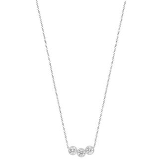 Grown Brilliance 14KT White Gold 1.40 Carat Lab Grown Diamond Necklace for Women