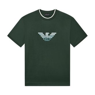 Emporio Armani Slim-fit T-shirt - Heren - T-shirts - Groen - L - Katoen - Tops