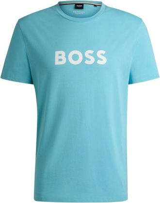 BOSS Cotton-jersey T-shirt with SPF 50+ UV protection