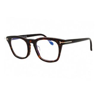 Tom Ford FT5870-F-B 052 Dark Havana/Clear Blue Light Block 52mm