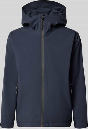 GOFRANCK Jacke mit Kapuze und Rei&szlig;verschlusstaschen Modell CYCLONE in Marine, Gr&ouml;&szlig;e XXL
