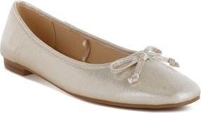 Rag & Co. Asghin Metallic Ballet Flat in Gold at Nordstrom Rack, Size 10
