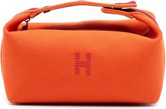 Herm&egrave;s 2020-2025 Small Toile Bride A Brac Case vanity bag - Orange