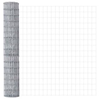 Berkfield Home Euro Fence 1.6x10 m Galvanised Steel in Grey