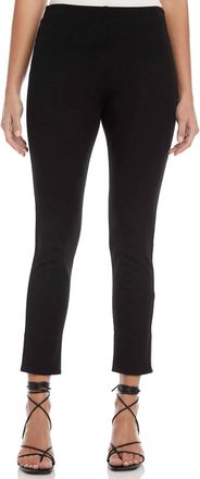 Fifteen Twenty Ankle Slit Pants In Black
