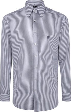Etro Casual Shirts - Heren - Casual Overhemden - Grijs - M - Overhemden