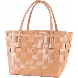 Handed By Paris Recycled Plastic Tote Bag in Cinnamon at Nordstrom, Size Medium
