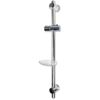 Trade Shop Trade Shop - Saliscendi Per Soffione Doccia Altezza Regolabile Con Portasapone 70 Cm 69203