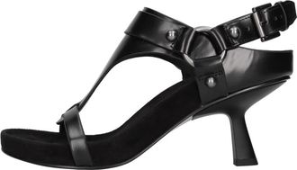 Ash Julia Sandaal - Dames - Sandalen met hakken - Zwart - 36 EU - Leer - Schoenen