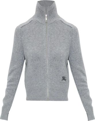 Burberry Cypria Kasjmier Vest - Dames - Cashmere truien - Grijs - XS - Kasjmier - Truien & Vesten