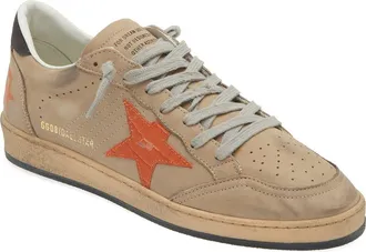 Golden Goose Ball Star Sneaker in Marble/Orange/Gray at Nordstrom, Size 8Us