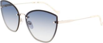 Liu Jo LJ148S 712 Mens Sunglasses Gold Size 63