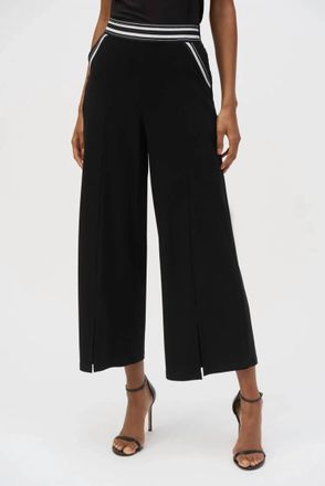 Joseph Ribkoff Silky Knit Culotte Pull-On Pants In Black