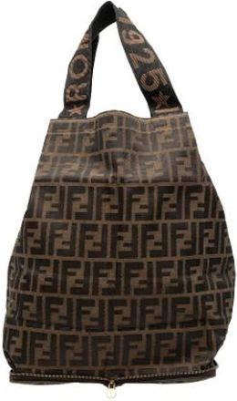 Fendi Pre-owned Bucket Bags, female, Brown, Size: ONE SIZE Pre-owned Foldable Tote Bag