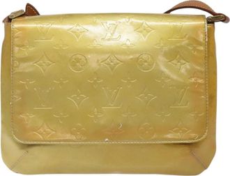 Louis Vuitton Thompson Street Gold Patent Leather Shoulder Bag (Pre-Owned)