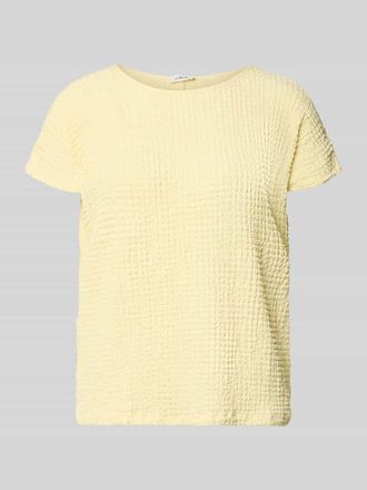 s.Oliver Red Label Relaxed Fit T-Shirt mit Strukturmuster in Hellgelb, Gr&ouml;&szlig;e 34