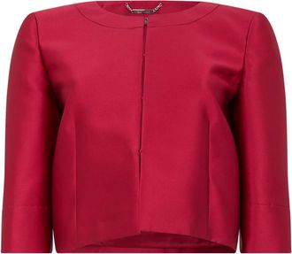 Alberta Ferretti Elegant Jas met Moderne Pasvorm - Dames - Zomerjassen - Rood - S - Polyester - Jassen