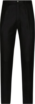 Dolce & Gabbana flannel tailored trousers - men - Virgin Wool - 50 - Black