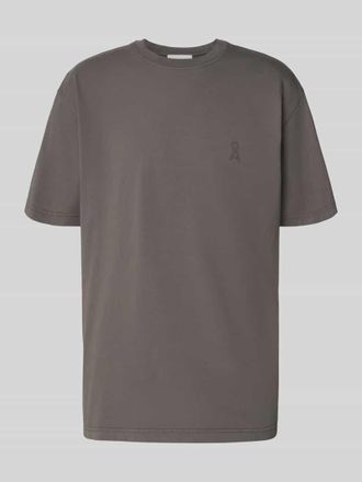 Armedangels Armedangels Relaxed Fit T-Shirt aus reiner Bio-Baumwolle Modell ICONIC MAARKOS GD in Graphit, Gr&ouml;&szlig;e XXL