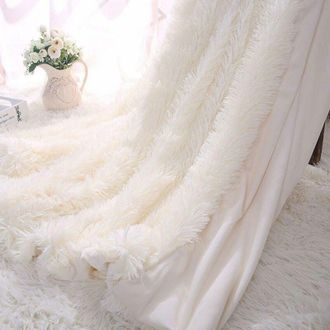 OEM (blanco, 160 X 200 Cm) Manta De Lana A Cuadros, Manta De Microfibra Supersuave Y Mullida, Manta C&aacute;lida Y Esponjosa Para Sof&aacute;, Cama, Aire Acondicionado