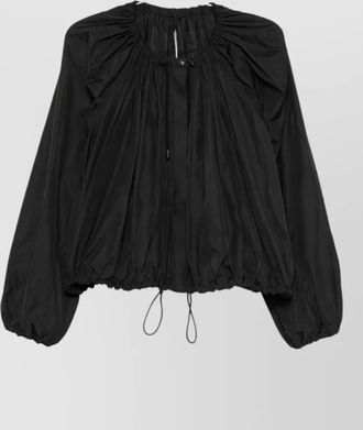 Toteme gathered long-sleeve blouse
