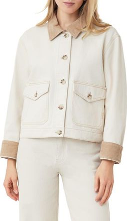 Scotch & Soda Cotton Twill Chore Jacket in Ecru at Nordstrom Rack, Size X-Large