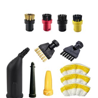 OEM Adecuado Para Las Fregonas De Vapor Karcher Sc1, Sc2, Sc4 Y Sc5: Funda Abrasiva Para La Fregona, Pa&ntilde;o De Nailon Y Cepillo De Cobre - Kit De Accesorios