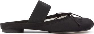 Maison Margiela Slippers in pelle con punta anatomica - Nero
