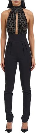 Elisabetta Franchi Jumpsuit - Dames - Jumpsuits - Zwart - XL - Jumpsuits & Playsuits