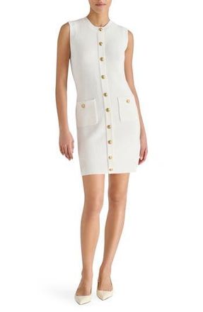 Steve Madden Mitsy Sleeveless Rib Sweater Dress in Whisper White at Nordstrom Rack, Size Large