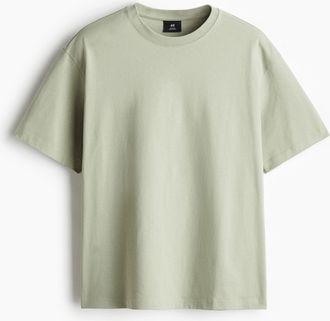 H&M T-Shirt in Loose Fit - Green