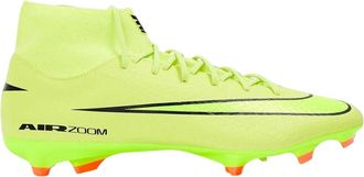 Nike Unisex Zoom Mercurial Superfly 10 Academy voetbalschoenen voor volwassenen, voor harde ondergrond (Volt/Kransrood)
