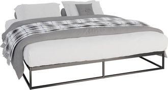 Clp Letto in metallo Scala nero 200x180x25 cm