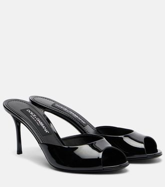 Dolce & Gabbana Keira patent leather mules