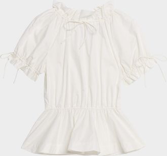 Aknvas Rosalina Drawstring Poplin Blouse