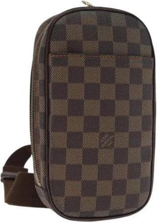 Louis Vuitton Pre-owned Vintage Canvas Cross Body Tas - Dames - Vintage Schoudertas - Bruin - ONE Size - Vintage