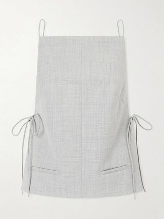 St.Agni Top In Tessuto Riciclato Con Laccetti - Grigio