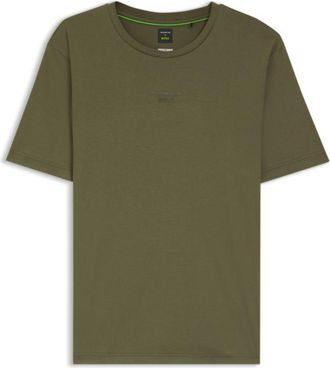 BOSS Porsche x mercerized-cotton T-shirt with rear graphics