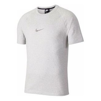 Nike Sportswear Casual Training Round Neck Short Sleeve Gray CK2979-902