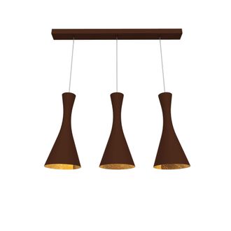 Lumicom Jaqueline L&aacute;mpara De Techo Lineal Corten Hoja